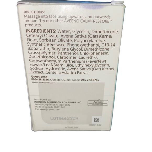 Aveeno Calm + Restore Oat Gel Moisturizer For Sensitive Skin, 1.7 oz - Picture 4 of 4